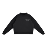 𝕽𝖊𝖈𝖔𝖌𝖓𝖎𝖟𝕰 Women Fleece Mid-Neck Crew Sweatshirt
