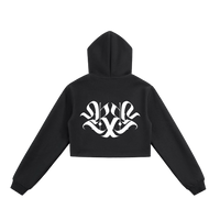 𝕽𝖊𝖈𝖔𝖌𝖓𝖎𝖟𝕰 Women Cropped Zip-Up Hoodie