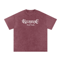 𝕽𝖊𝖈𝖔𝖌𝖓𝖎𝖟𝕰 Snow Washed Oversized Cotton T-Shirt