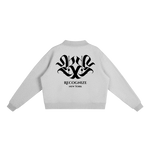 𝕽𝖊𝖈𝖔𝖌𝖓𝖎𝖟𝕰 Women Fleece Mid-Neck Crew Sweatshirt