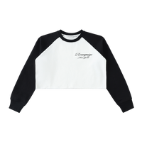 𝕽𝖊𝖈𝖔𝖌𝖓𝖎𝖟𝕰 Raglan Crop Sweatshirt