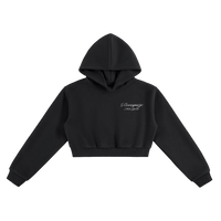 𝕽𝖊𝖈𝖔𝖌𝖓𝖎𝖟𝕰 Women Cropped Hoodie