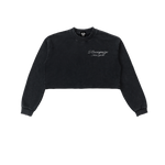 𝕽𝖊𝖈𝖔𝖌𝖓𝖎𝖟𝕰 Women Snow Washed Cropped Sweatshirt
