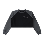 𝕽𝖊𝖈𝖔𝖌𝖓𝖎𝖟𝕰 Raglan Crop Sweatshirt