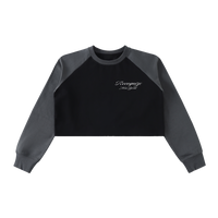 𝕽𝖊𝖈𝖔𝖌𝖓𝖎𝖟𝕰 Raglan Crop Sweatshirt