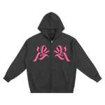 𝕽𝖊𝖈𝖔𝖌𝖓𝖎𝖟𝕰 Breast Cancer Zip-up Hoodie