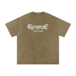 𝕽𝖊𝖈𝖔𝖌𝖓𝖎𝖟𝕰 Snow Washed Oversized Cotton T-Shirt