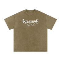 𝕽𝖊𝖈𝖔𝖌𝖓𝖎𝖟𝕰 Snow Washed Oversized Cotton T-Shirt