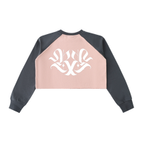 𝕽𝖊𝖈𝖔𝖌𝖓𝖎𝖟𝕰 Raglan Crop Sweatshirt