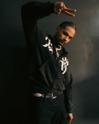 𝕽𝖊𝖈𝖔𝖌𝖓𝖎𝖟𝕰 Frayed Sunfade Zip Hoodie