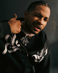 𝕽𝖊𝖈𝖔𝖌𝖓𝖎𝖟𝕰 Frayed Sunfade Zip Hoodie