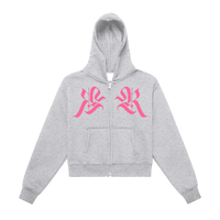 𝕽𝖊𝖈𝖔𝖌𝖓𝖎𝖟𝕰 Women Breast Cancer Cropped Hoodie