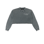 𝕽𝖊𝖈𝖔𝖌𝖓𝖎𝖟𝕰 Women Snow Washed Cropped Sweatshirt