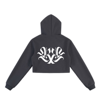 𝕽𝖊𝖈𝖔𝖌𝖓𝖎𝖟𝕰 Women Cropped Zip-Up Hoodie