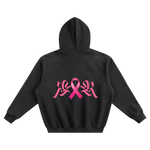 𝕽𝖊𝖈𝖔𝖌𝖓𝖎𝖟𝕰 Women Breast Cancer Boxy Hoodie